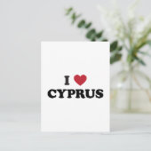 I Liebe Zypern Postkarte (Stehend Vorderseite)