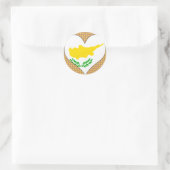 I Liebe Zypern Runder Aufkleber (Tasche)