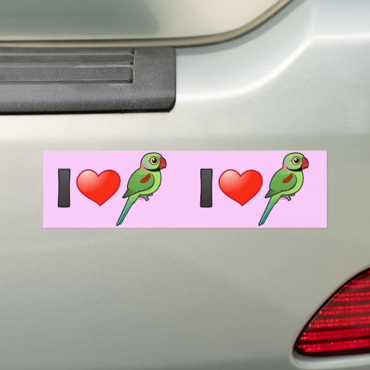I LiebeAlexandrineParakeets Autoaufkleber (Auf Auto)