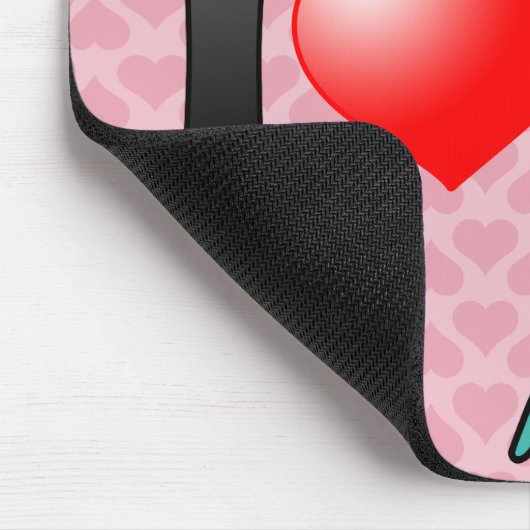 I LiebeAlexandrineParakeets Mousepad (Ecke)