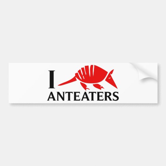 I LiebeAnteaters Autoaufkleber (Vorne)