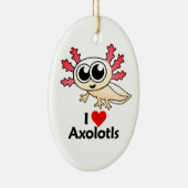 I LiebeAxolotls Keramik Ornament (Rechts)