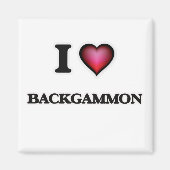 I LiebeBackgammon Magnet (Vorne)