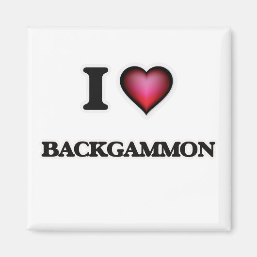 I LiebeBackgammon Magnet (Vorne)