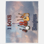 I LIEBEBLUEGRASS FLEECEDECKE (Vorderseite)