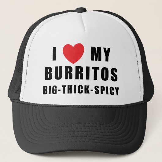 I LiebeBurritos Truckerkappe (Vorderseite)