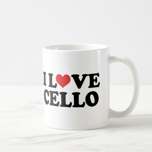 I Liebecello-Geschenk (Herz) Kaffeetasse (Rechts)