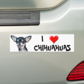 I Liebechihuahuas-Autoaufkleber Autoaufkleber (Auf Auto)