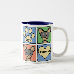 I LiebeChihuahuas Zweifarbige Tasse