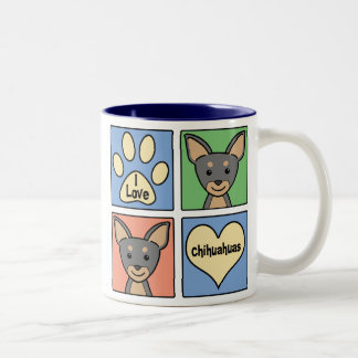 I LiebeChihuahuas Zweifarbige Tasse