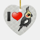 I LiebeCockatiels Keramikornament (Vorne)