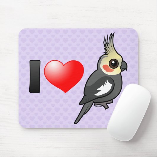 I LiebeCockatiels Mousepad (Mit Mouse)
