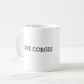 I LIEBEcorgis-TASSE Kaffeetasse (Vorderseite Links)