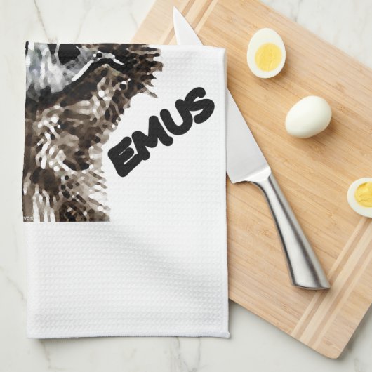 I LIEBEEMUS GESCHIRRTUCH (Viertel Falte)