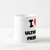 I Liebeentscheidender Frisbee Kaffeetasse (Mittel)