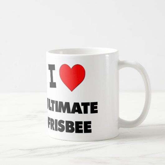 I Liebeentscheidender Frisbee Kaffeetasse (Rechts)