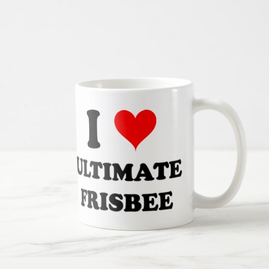 I Liebeentscheidender Frisbee Kaffeetasse (Rechts)