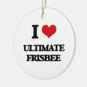 I Liebeentscheidender Frisbee Keramikornament (Links)