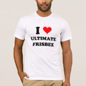 I Liebeentscheidender Frisbee T-Shirt (Vorderseite)
