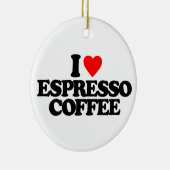 I LIEBEespresso-KAFFEE Keramik Ornament (Rechts)
