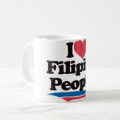 I Liebefilipino-Leute Kaffeetasse (Vorderseite Links)