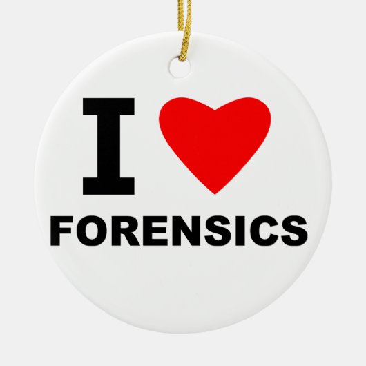 I LiebeForensics Keramik Ornament (Vorne)