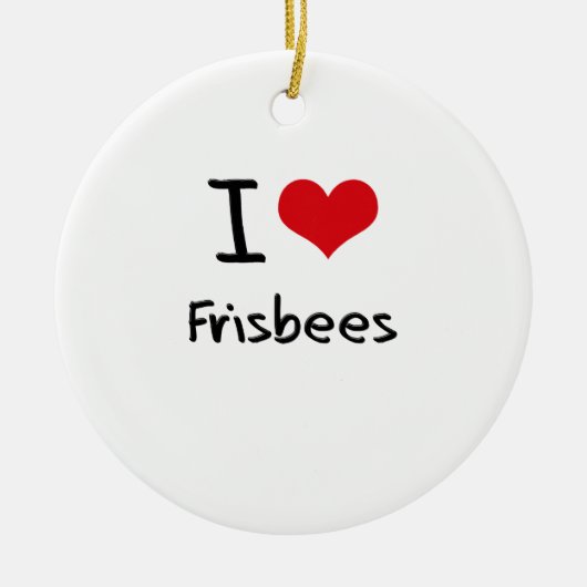 I LiebeFrisbees Keramikornament (Vorne)