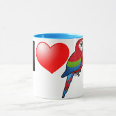 I Liebegrünflügelige Macaws Tasse (Zentrum)