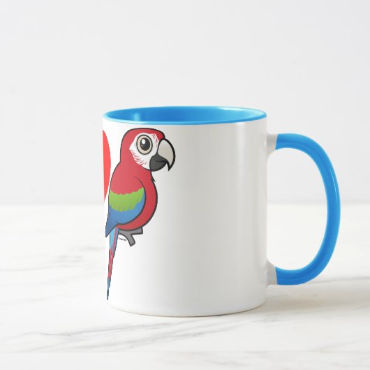 I Liebegrünflügelige Macaws Tasse (Rechts)