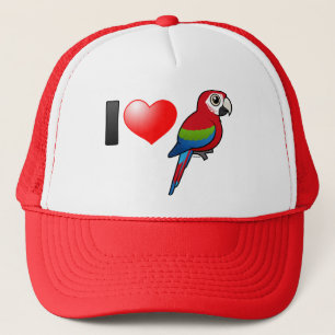 I Liebegrünflügelige Macaws Truckerkappe