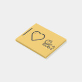 I Liebegymnast-Schuhe Post-it Klebezettel (angewinkelt)