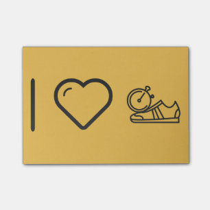 I Liebegymnast-Schuhe Post-it Klebezettel