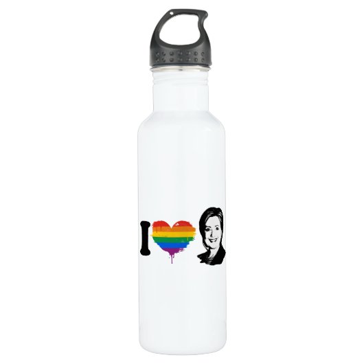I LIEBEhillary-STOLZ --.png Trinkflasche (Vorderseite)