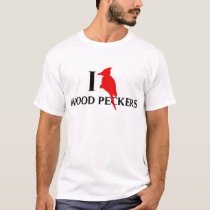 I Liebehölzerne Peckers, Spechte T-Shirt