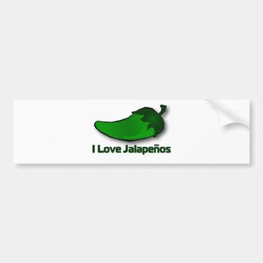I LiebeJalapenos Autoaufkleber (Vorne)
