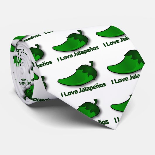 I LiebeJalapenos Krawatte (Gerollt)