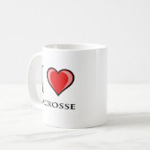 I LiebeLacrosse Kaffeetasse (Vorderseite Links)