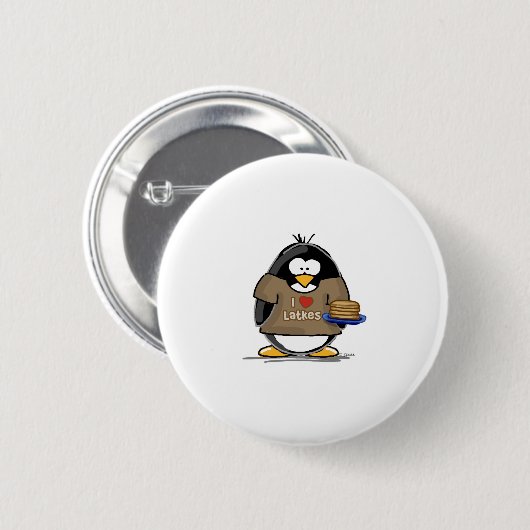 I LiebeLatkesPenguin Button (Vorne & Hinten)