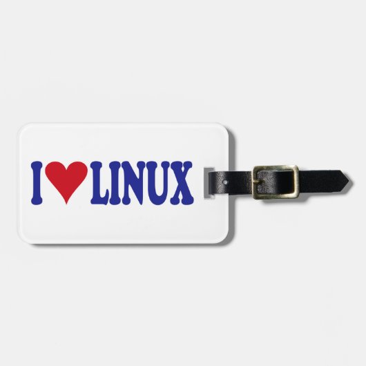 I LiebeLinux Gepäckanhänger (Vorderseite horizontal)