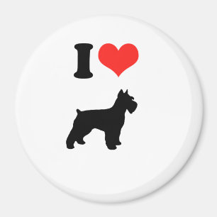 I LiebeminiaturSchnauzers Magnet