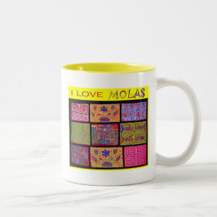 I LiebeMolas: Steppdecke Zweifarbige Tasse