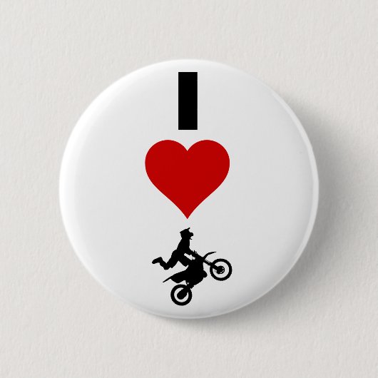 I LiebeMotocross (vertikal) Button (Vorderseite)