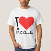 I Lieben Gazellen T-Shirt (Vorderseite)