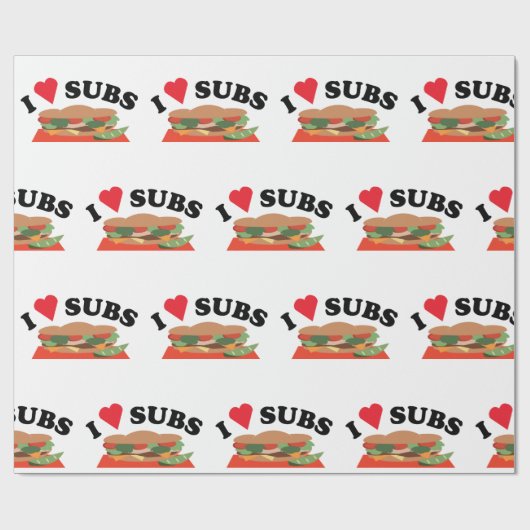 I Lieben Geschenkpapier (Flach)