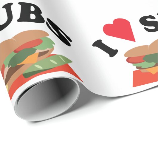 I Lieben Geschenkpapier (Rolleneckpunkt)