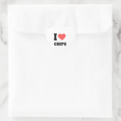i LIEBEN Herz-Aufkleber (Tasche)