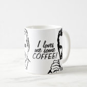 I Lieben ich etwas Kaffee Kaffeetasse (VorderseiteRechts)