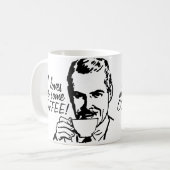 I Lieben ich etwas Kaffee Kaffeetasse (Vorderseite Links)