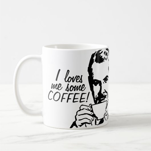 I Lieben ich etwas Kaffee Kaffeetasse (Links)