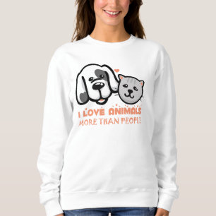 i Lieben mehr als Menschen Sweatshirt